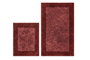 Mijölnir Juego de alfombrillas de baño de algodón 100% Rojo clarete